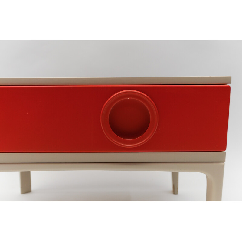 Vintage series 1 drawer with red front, 1970