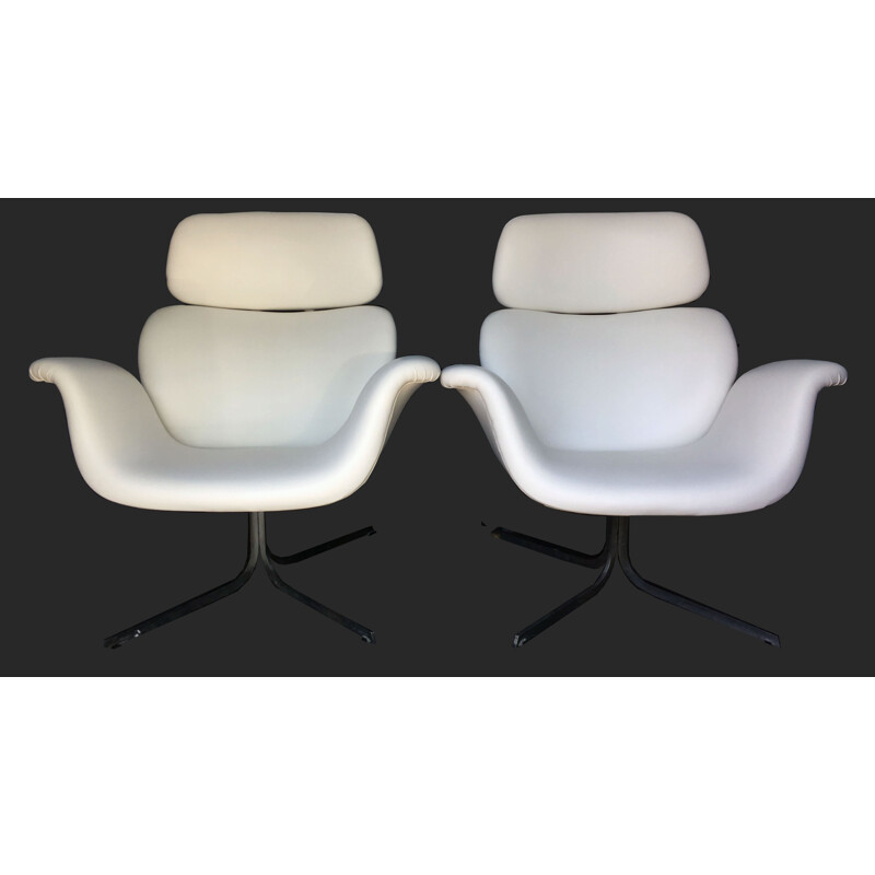 Pair of large tulips armchairs by Pierre Paulin for Artifort - 1960s