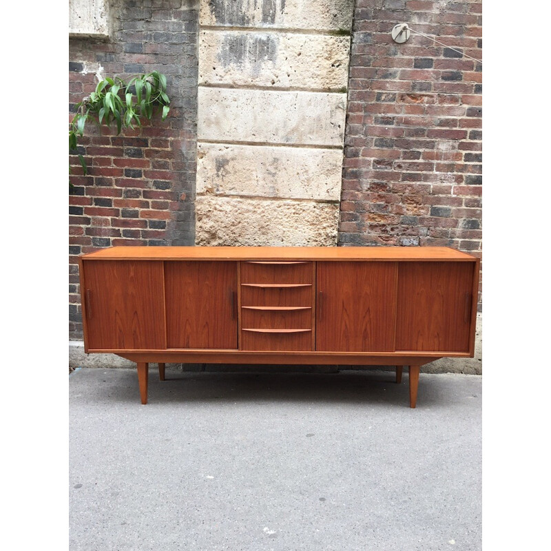 Vintage Scandinavian teak sideboard - 1960s