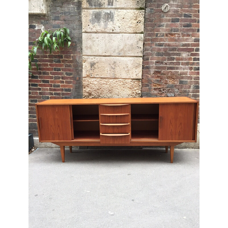 Vintage Scandinavian teak sideboard - 1960s