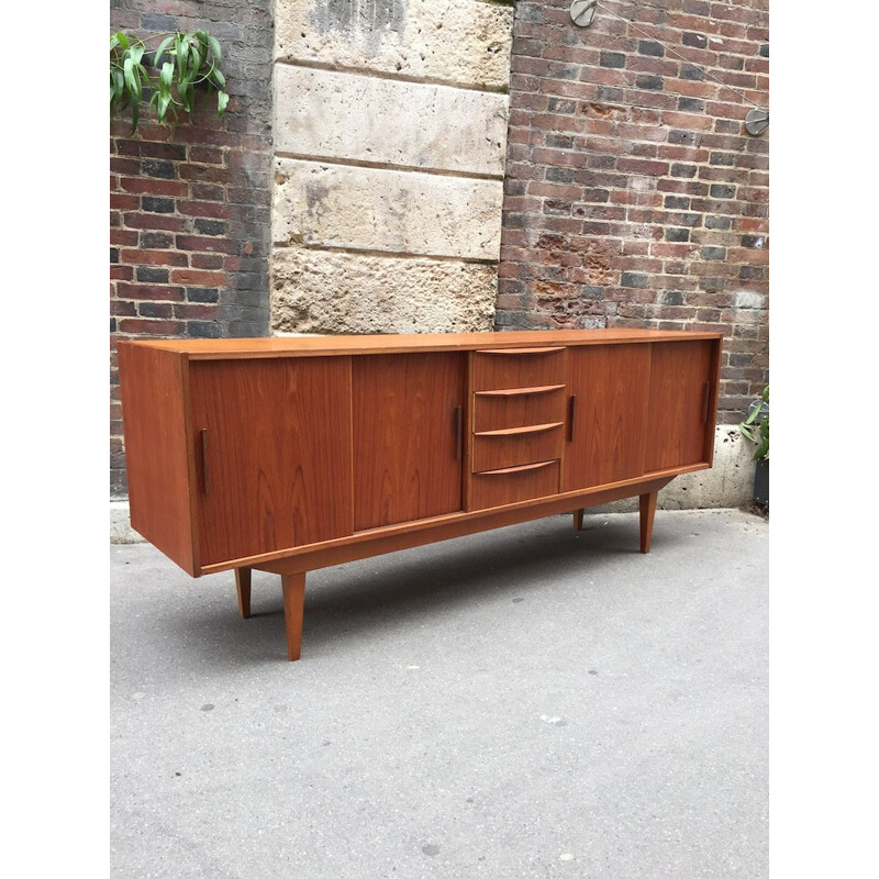 Vintage Scandinavian teak sideboard - 1960s