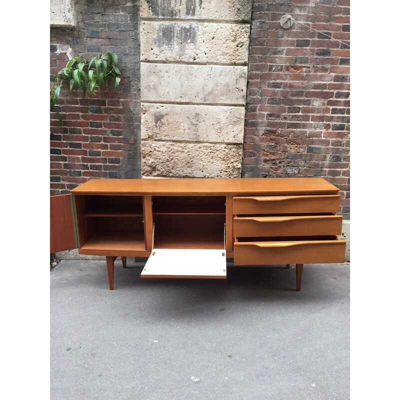 Vintage curved  teak sideboard - 1960s