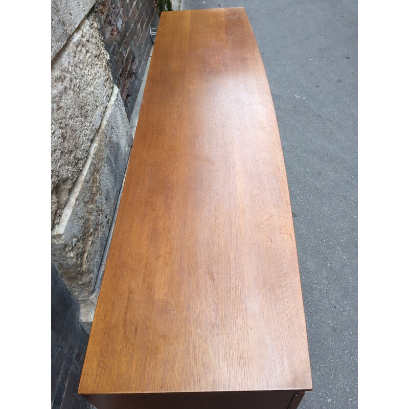 Vintage curved  teak sideboard - 1960s