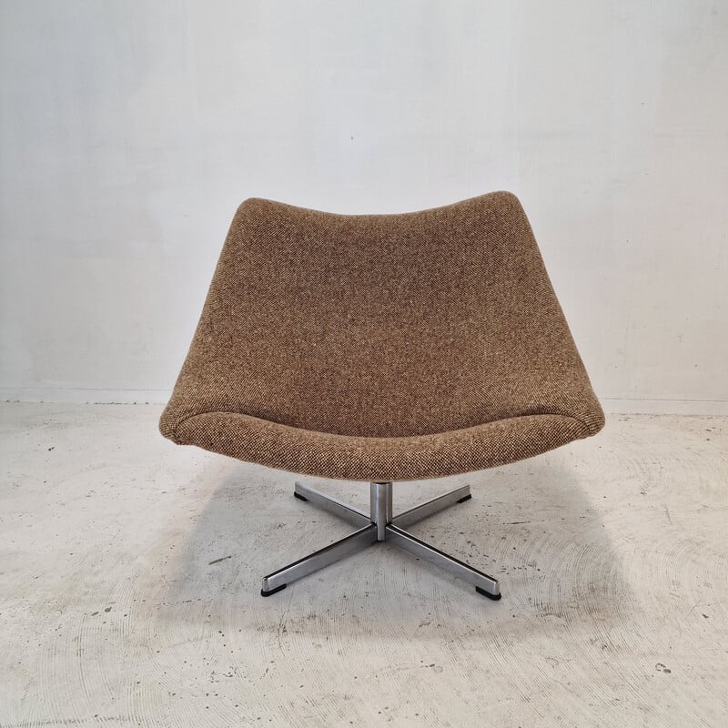 Vintage Oyster wool chairs by Pierre Paulin for Artifort, 1965