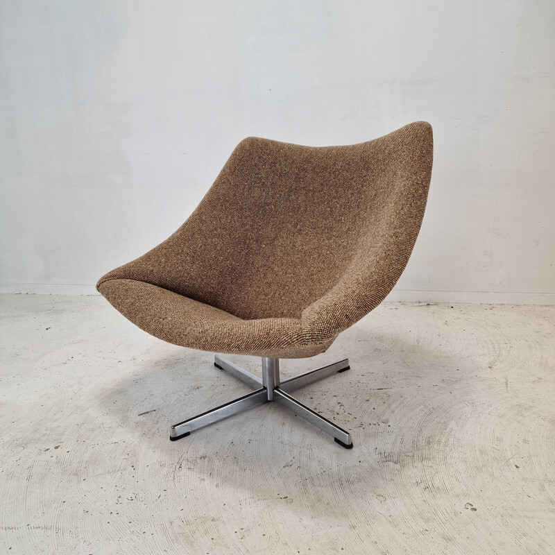 Vintage Oyster wool chairs by Pierre Paulin for Artifort, 1965