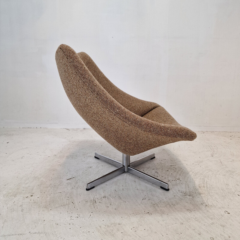 Cadeiras de lã Oyster vintage de Pierre Paulin para Artifort, 1965