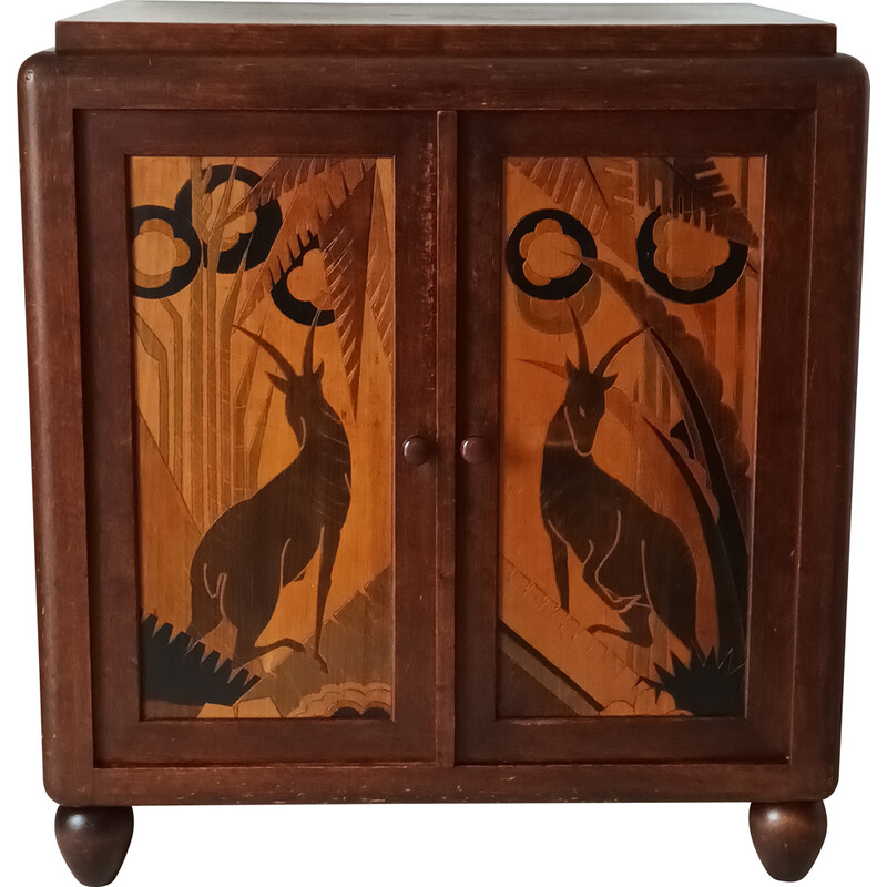 Vintage Art Nouveau beech sideboard, 1920