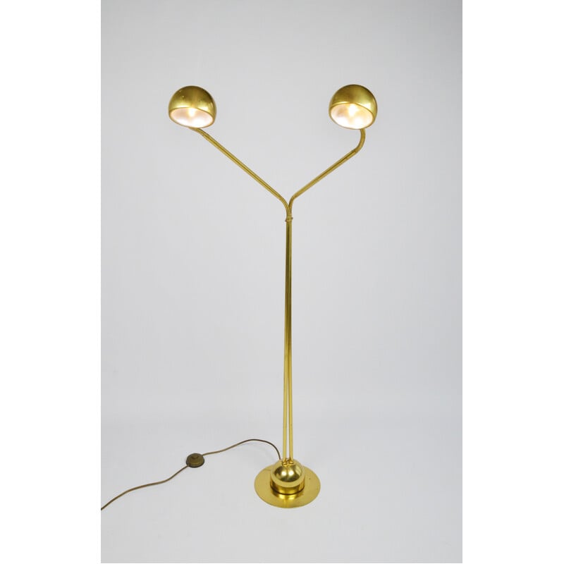 Doppelte goldene Stehlampe, 1980