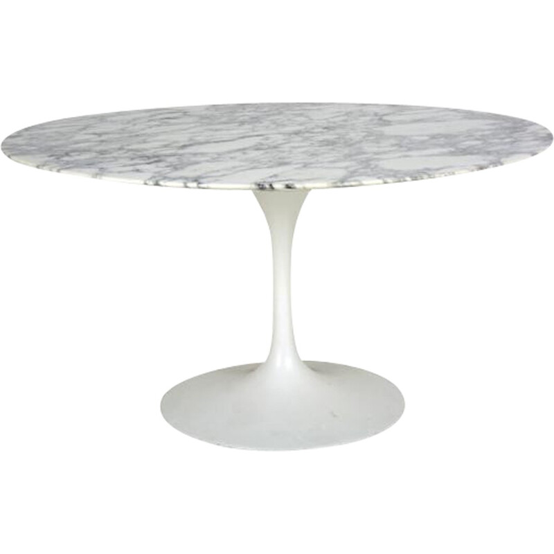 White dining table by Eero Saarinen for Knoll International - 1960s