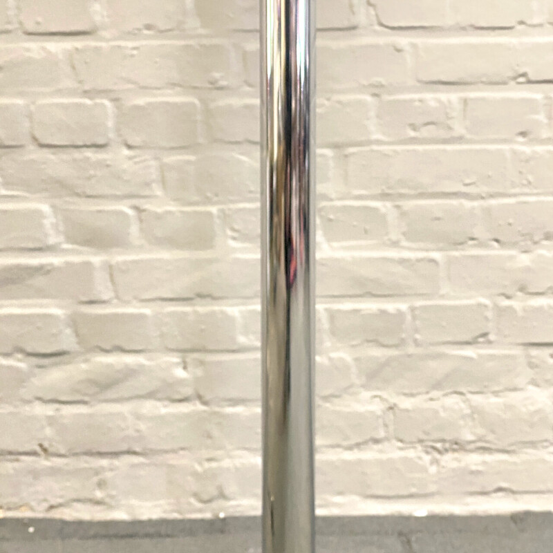 Vintage Space Age eyeball floor lamp in aluminum and chrome steel by Goffredo Reggiani, Italy 1969