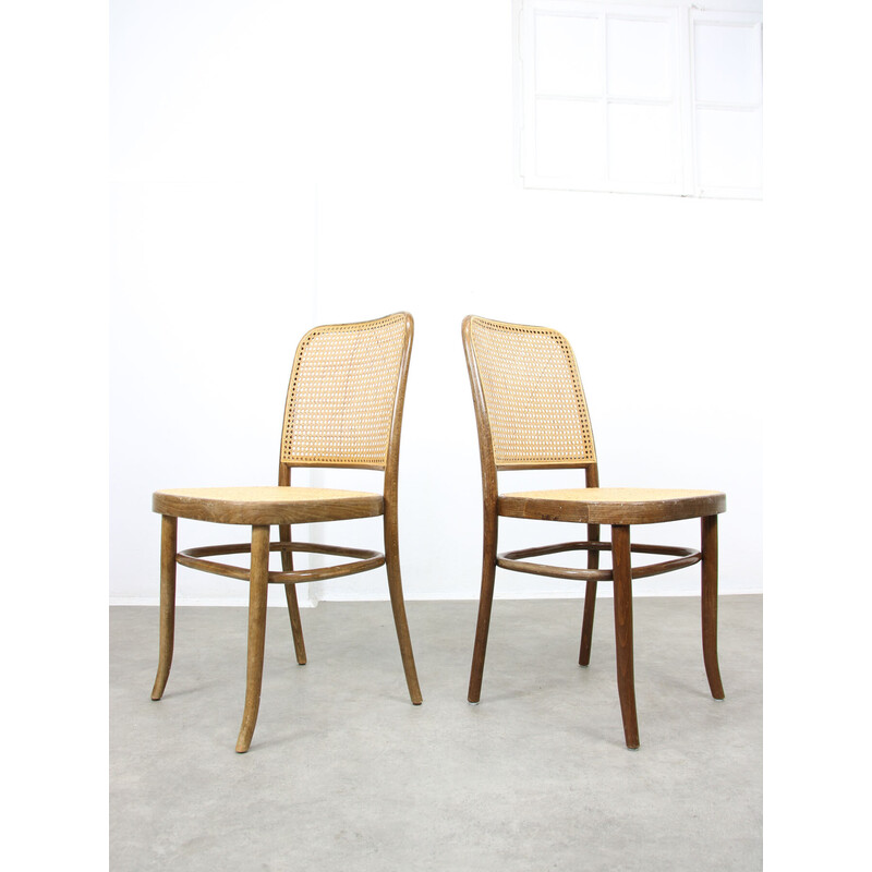 Set of 4 vintage No. 811 chairs by Michael Thonet