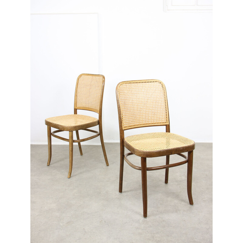 Set of 4 vintage No. 811 chairs by Michael Thonet