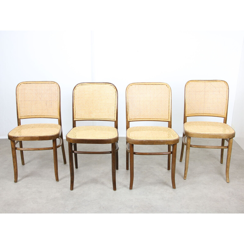 Set of 4 vintage No. 811 chairs by Michael Thonet