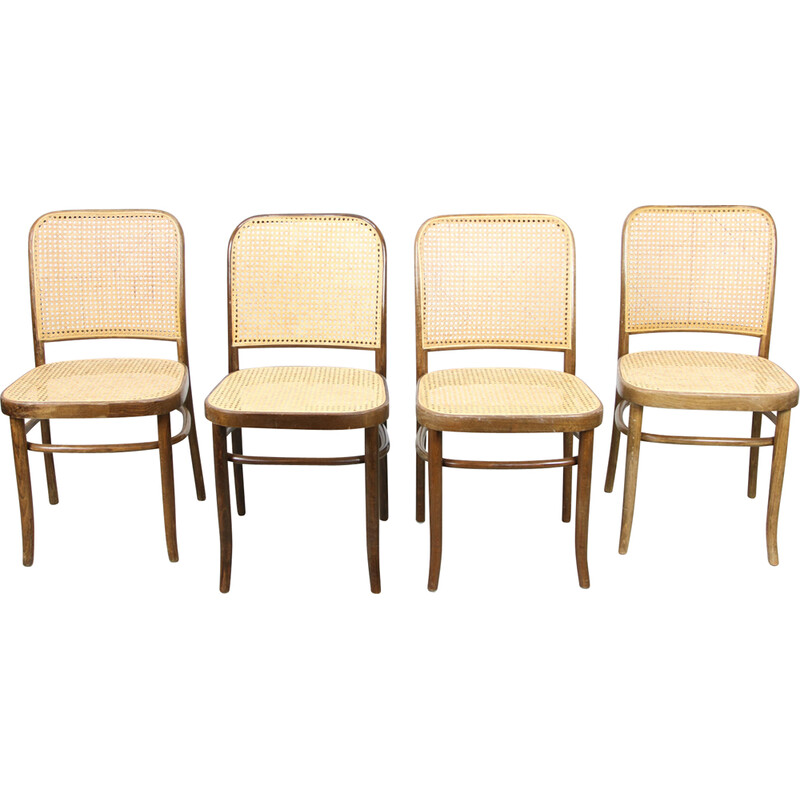 Conjunto de 4 cadeiras vintage n.º 811 de Michael Thonet