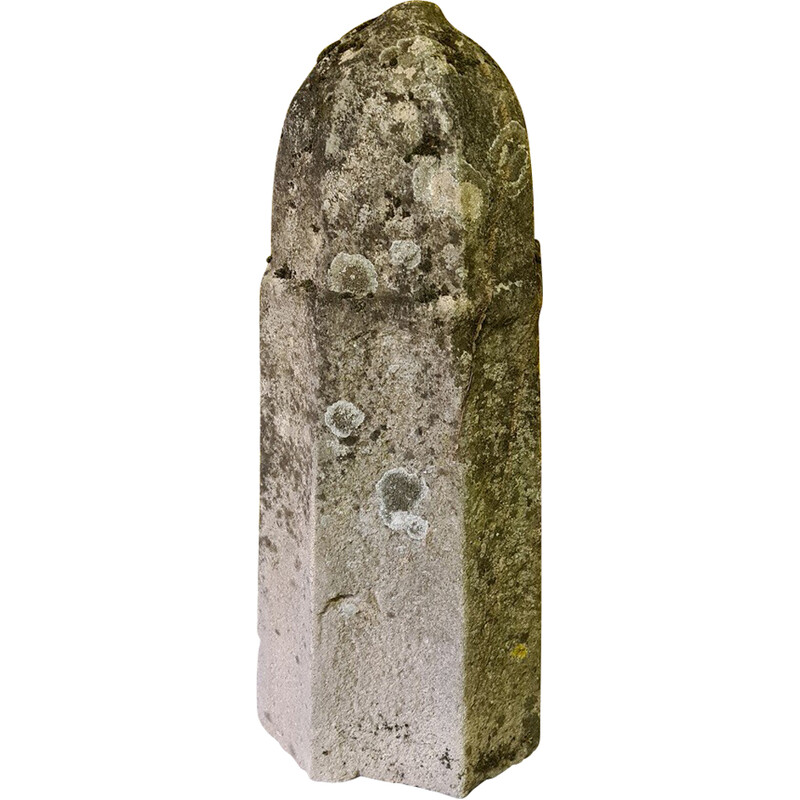 Vintage hand-cut sandstone pillar, France