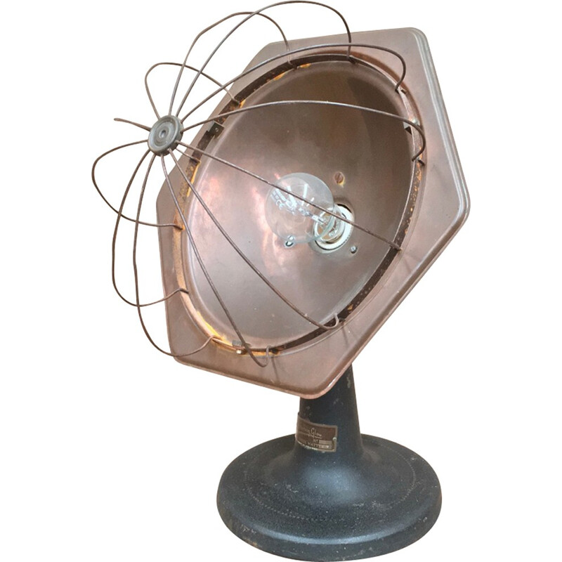 Industrial table lamp in red copper by Glittering glow - 1960s