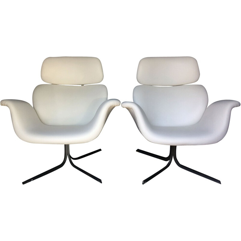 Paire de grands fauteuils tulipes de Pierre Paulin pour Artifort - 1960