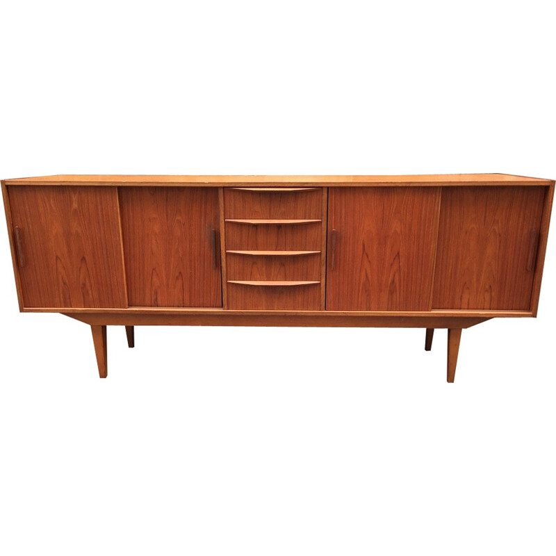 Vintage Scandinavian teak sideboard - 1960s