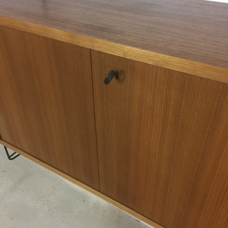 Swedish walnut wall unit by Nisse Strinning for String - 1960s