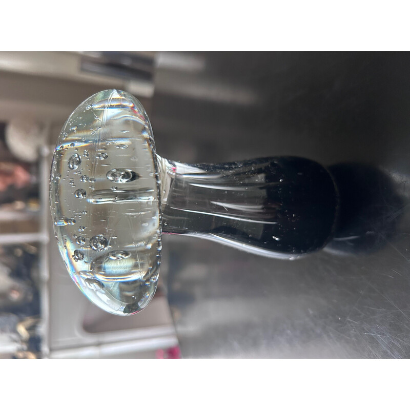 Pisapapeles vintage de cristal de Murano en forma de seta, 1970