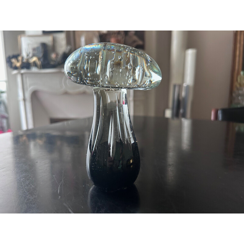 Vintage mushroom paperweight in Murano glass, 1970