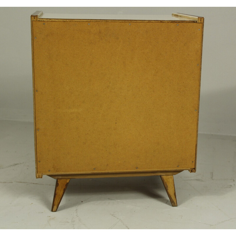 Vintage wood and formica nightstand, Germany 1960
