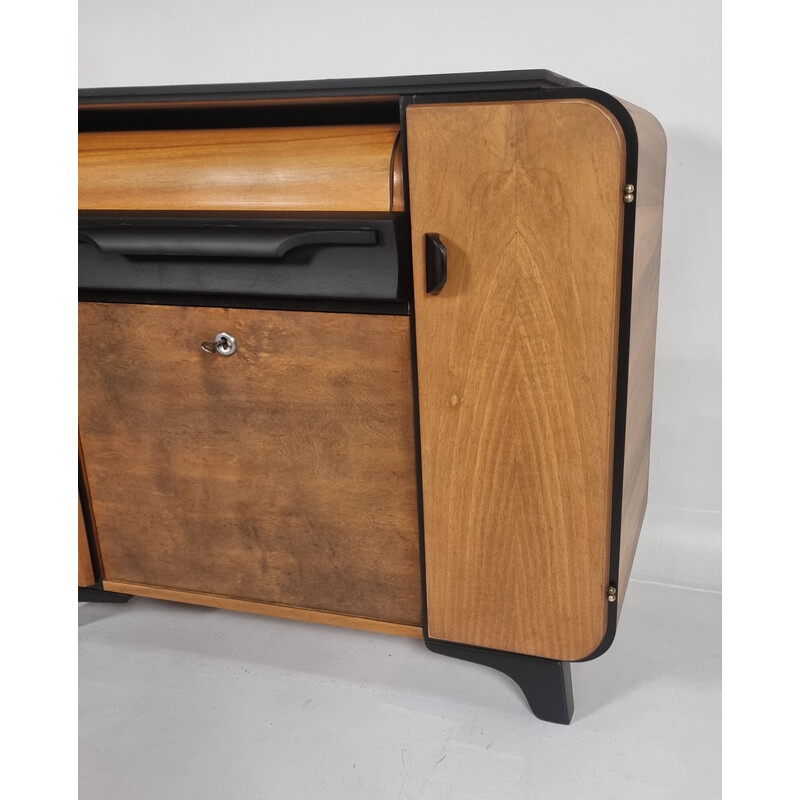 Vintage Art Deco bar cabinet by Jindřich Halabala for Up Závody, Czechoslovakia 1950