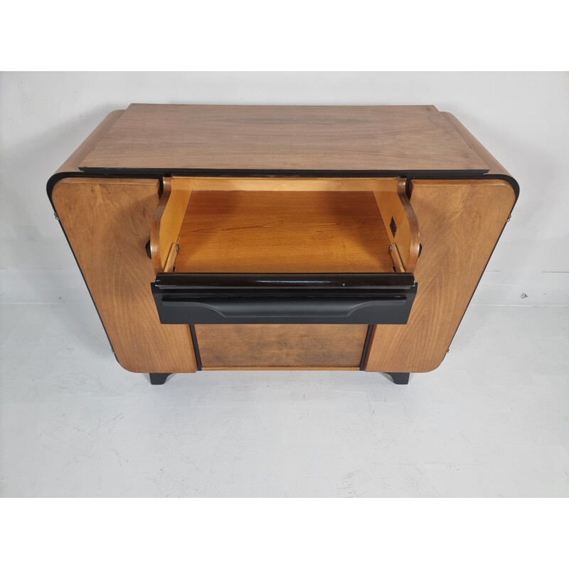 Vintage Art Deco bar cabinet by Jindřich Halabala for Up Závody, Czechoslovakia 1950