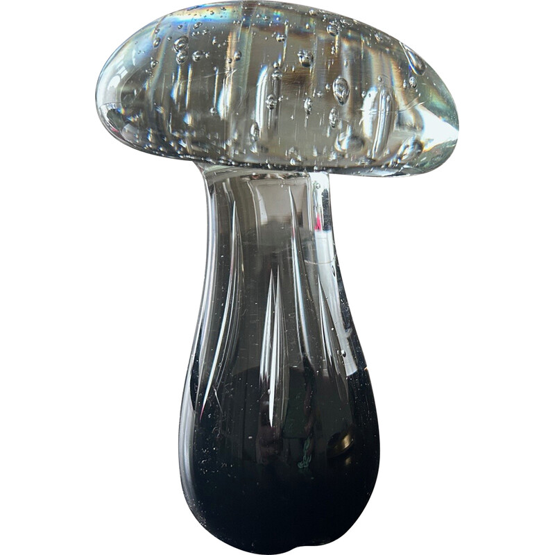 Pisapapeles vintage de cristal de Murano en forma de seta, 1970
