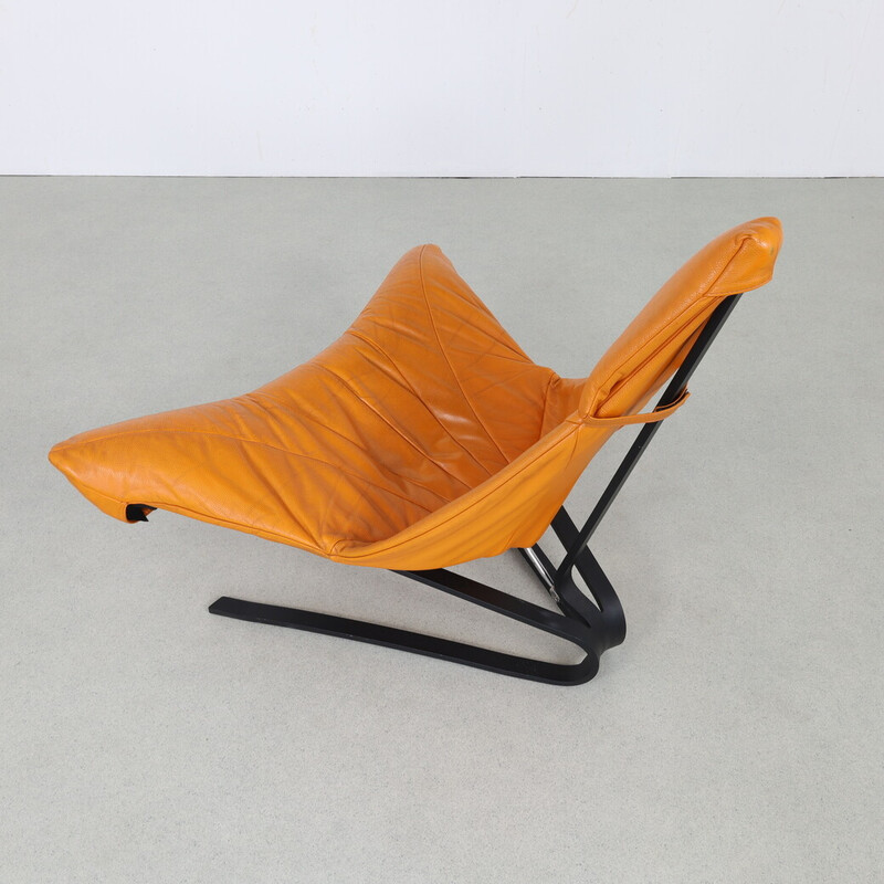 Vintage "Bird of Paradise" leather armchair by Pieter van Velzen for Leolux