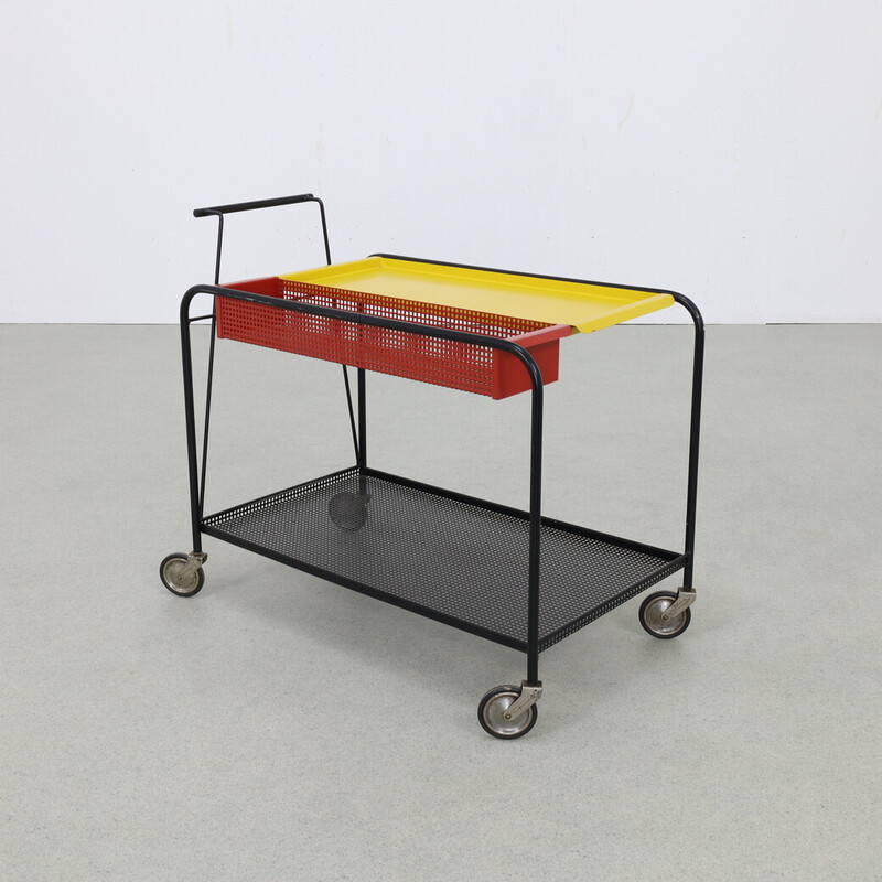 Vintage serving trolley by Floris Fiedeldij for Artimeta, 1960