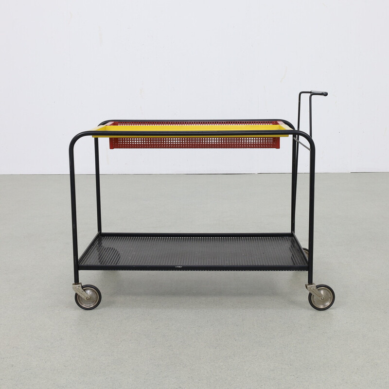 Vintage serving trolley by Floris Fiedeldij for Artimeta, 1960