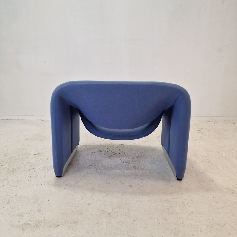 Vintage Groovy F598 Stuhl aus Originalwolle von Pierre Paulin für Artifort, 1980