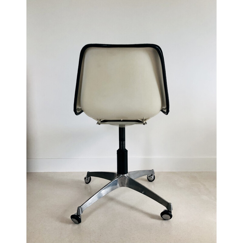 Vintage cast aluminum office chair by Robin and Lucienne Day for Castelli, Italy 1970