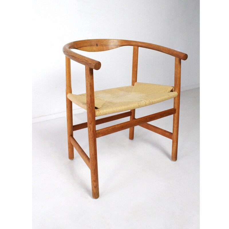 Fauteuil vintage modèle PP102 en bois massif de Hans J Wegner pour PP Mobler, 1969