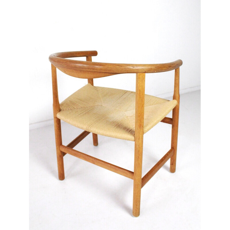 Fauteuil vintage modèle PP102 en bois massif de Hans J Wegner pour PP Mobler, 1969