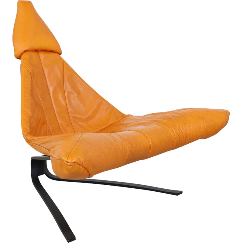 Vintage "Bird of Paradise" leather armchair by Pieter van Velzen for Leolux