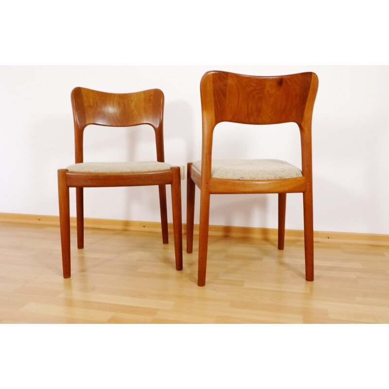 Paire de chaises danoises en teck de Niels Kofoed pour Hornslet Møbelfabrik - 1960