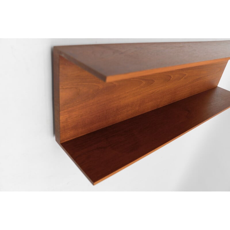 Vintage teak shelf by Walter Wirz for Wilhelm Renz, 1960