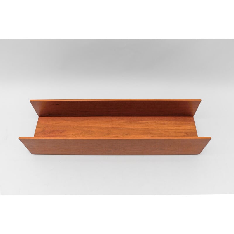 Vintage teak shelf by Walter Wirz for Wilhelm Renz, 1960