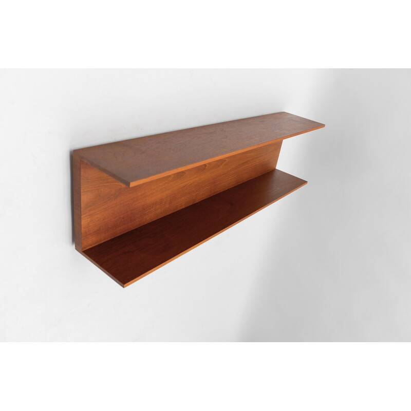 Vintage teak shelf by Walter Wirz for Wilhelm Renz, 1960