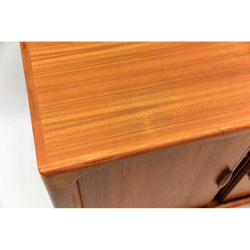 Vintage teak sideboard with sliding doors for Dyrlund, Denmark 1960