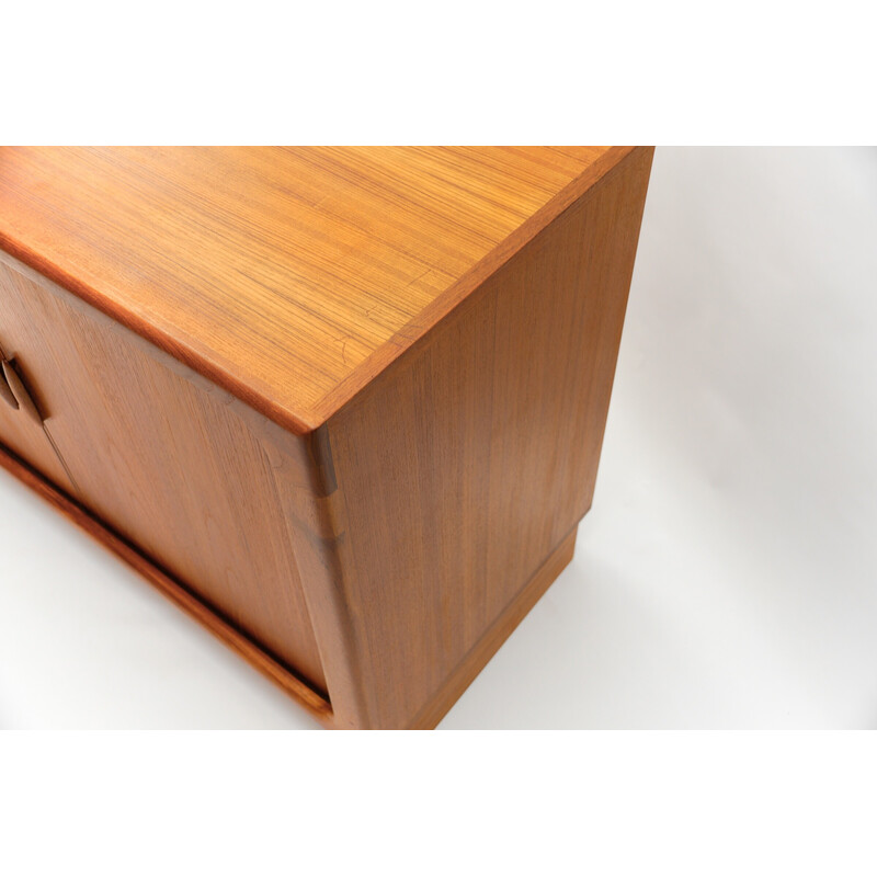 Vintage teak sideboard with sliding doors for Dyrlund, Denmark 1960