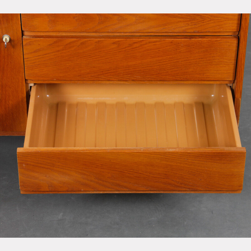 Vintage chest of drawers model U-458 in oak by Jiri Jiroutek for Interier Praha, Czechoslovakia 1960