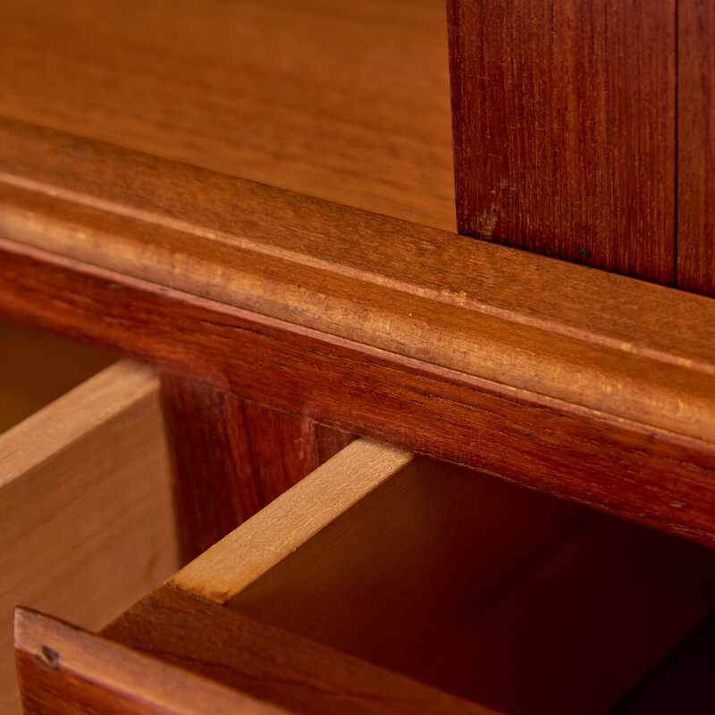 Vintage teak and beech sideboard, Denmark 1960