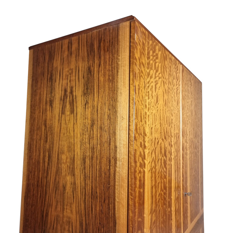 Vintage walnut wood cabinet by Frantisek Mezulanik for Novy Home, 1975
