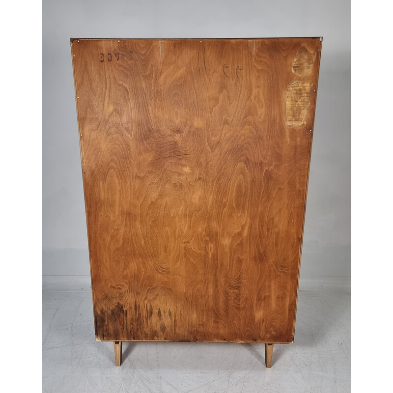 Dekorierter Holzschrank im Vintage-Stil, 1970