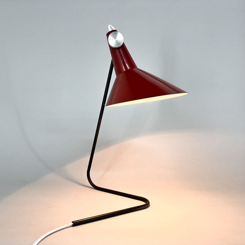 Vintage model ST30 metal table lamp by Josef Hurka for Kovona, Czechoslovakia 1960