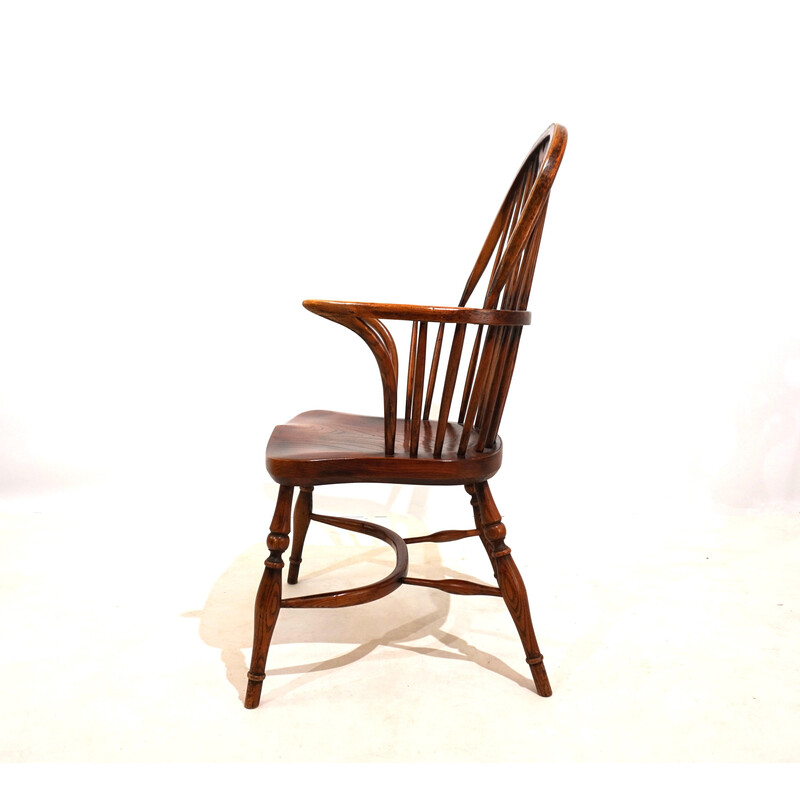 Vintage Windsor chair with armrests, England