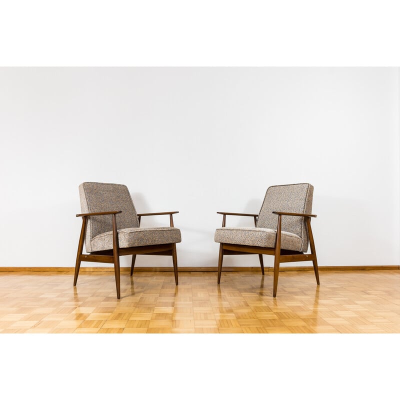 Pair of vintage armchairs by Henryk Lis, 1960